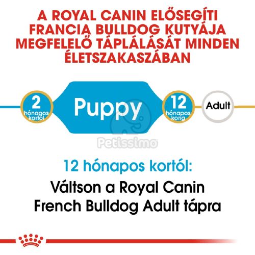 Royal Canin French Bulldog Puppy - Francia Bulldog kölyök kutya száraz táp  3 kg