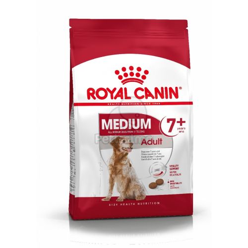 Royal Canin Medium Adult 7+ - közepes testű idősödő kutya száraz táp  15 kg