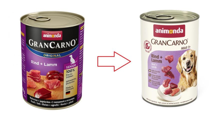 Animonda GranCarno Senior konzerv, marhahús és bárány  800 g