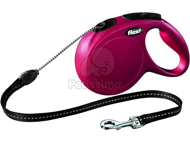 Flexi Classic M kötélpóráz különböző színben, 8 m  Fekete 