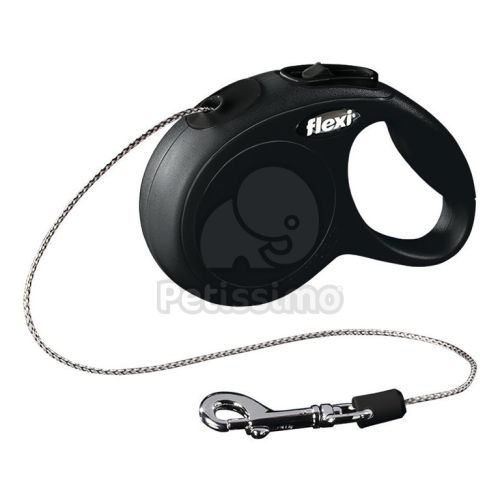 Flexi Classic XS kötélpóráz különböző színben, 3 m  Fekete - 3  m