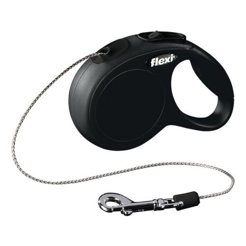 Flexi Classic XS kötélpóráz különböző színben, 3 m  Fekete - 3  m