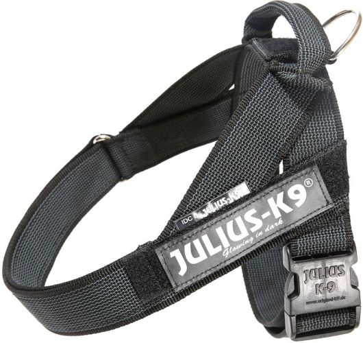 Julius-K9 IDC hevederhám, fekete mini   1 db