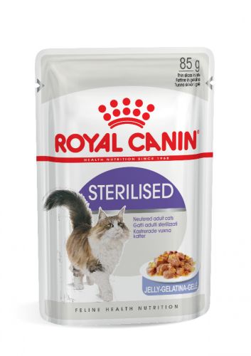 Royal Canin Sterilised Jelly - nedves macskaeledel zselében  85 g