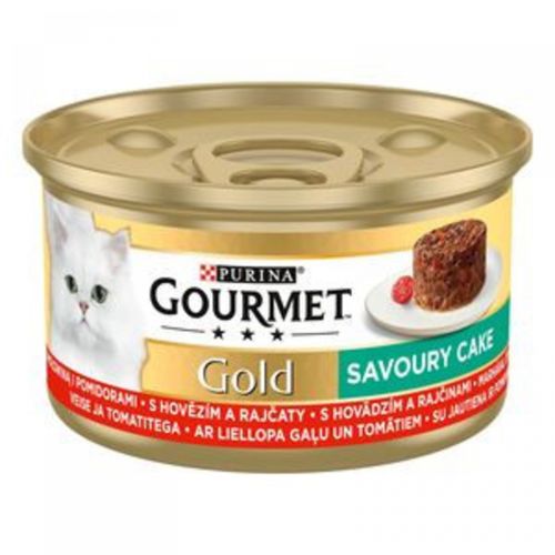 Gourmet Gold konzerves eledel marhahússal és paradicsommal  85 g