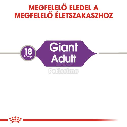Royal Canin Giant Adult - óriás testű felnőtt kutya száraz táp  15+3 kg