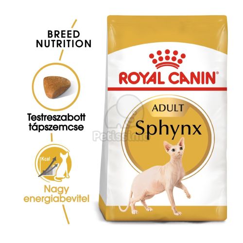 Royal Canin Sphynx Adult - Szfinx felnőtt macska száraz táp  2 kg