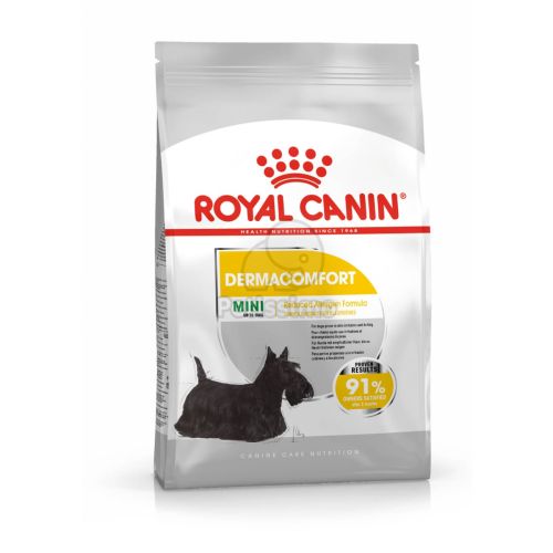 Royal Canin Mini Dermacomfort - száraz táp bőrirritációra hajlamos, kistestű felnőtt kutyák részére  1 kg