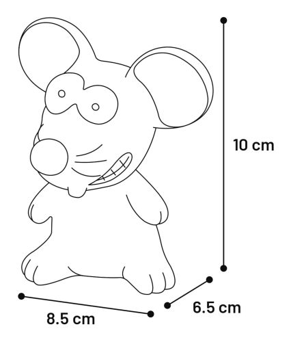 Flamingo latex állatok egér   10 cm