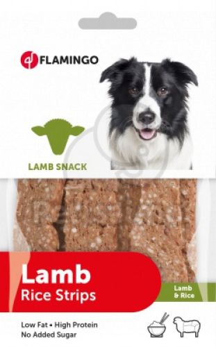 Flamingo Kutya Snack - Lamb Rice Strips bárányos és rizses csíkok  85 g
