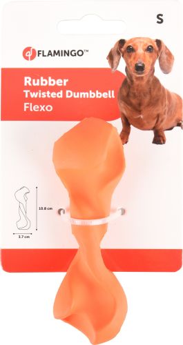 Flamingo Rubber Flexo Twisted Dumbell - csavart gumi súlyzó  10 cm