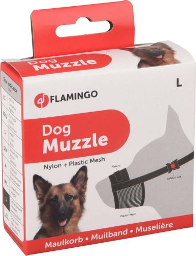 Flamingo nylon szájkosár  25-32 cm/49-80 cm