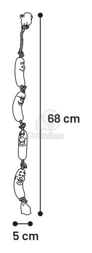 Flamingo játék kolbászkötél  68 cm