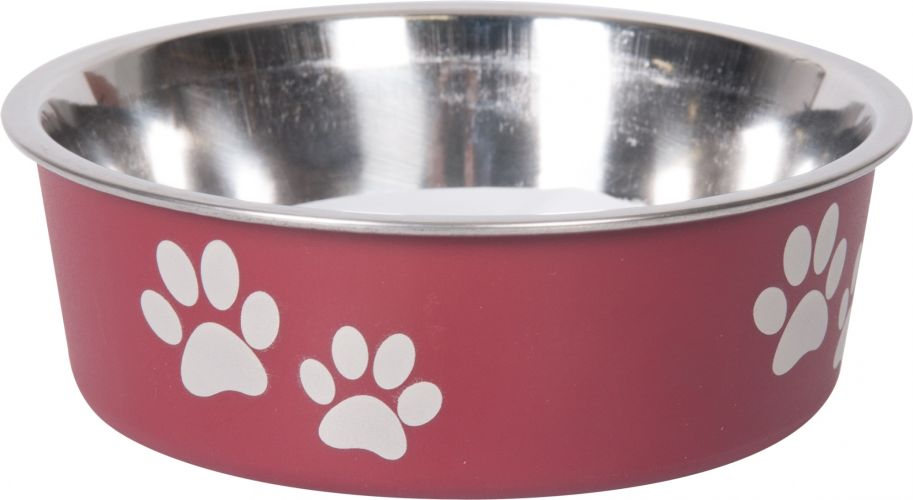 Flamingo Bella Kena fémtál kutyáknak - piros  450 ml