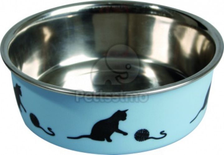 Flamingo Bella Kena fémtál macskáknak - kék  160 ml