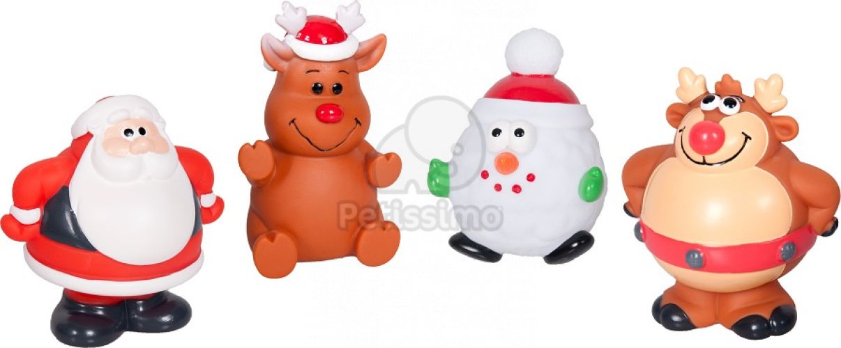 Flamingo karácsonyi kutyajáték - vinyl figurák  1 db