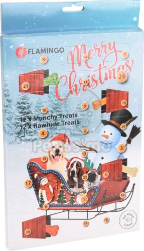 Flamingo karácsonyi kalendárium kutyáknak  1 db
