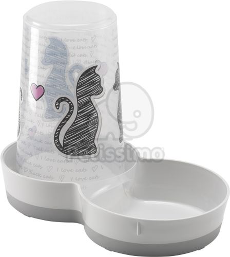 Flamingo etető- és itató macskák számára  1500 ml
