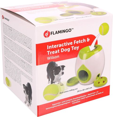 Flamingo kutyajáték - Wilson teniszlabda és jutalomfalat adagoló  1 db