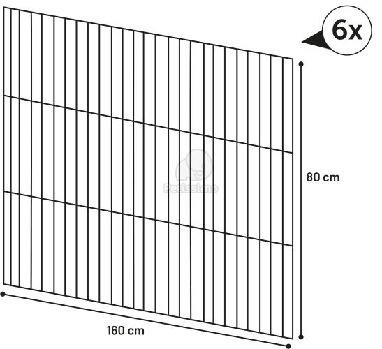 Flamingo Jax kutyaovi / kennel - fém  160x160x80 cm