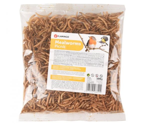 Flamingo szárított kukacok - madár  100 g