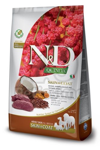 N&D Quinoa Dog Adult Skin & Coat Venison  7 kg
