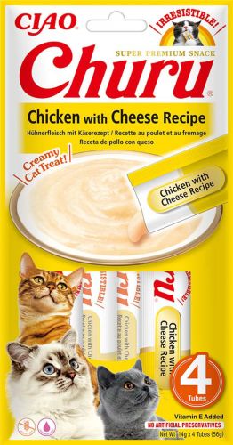 Inaba Cat Churu Püré - csirke sajttal 4 x  14 g