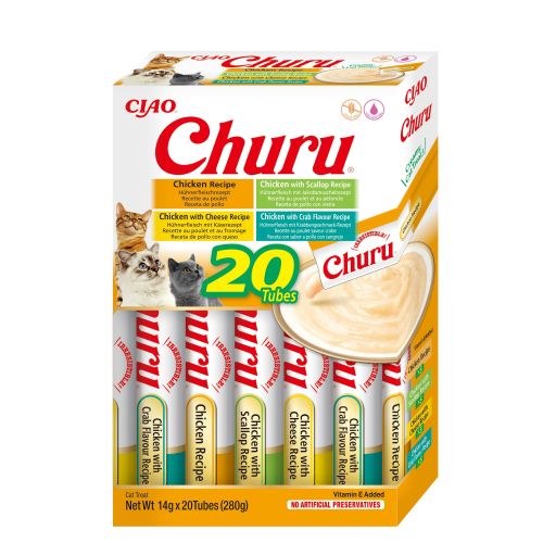 Inaba Cat Churu Püré - csirke mix 20 db 20 x  14 g