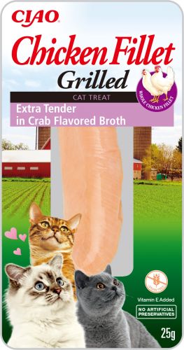 Inaba  Cat Grilled Chicken Fillet - rákos lében, extra lágy  25 g
