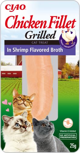 Inaba Cat Grilled Chicken Fillet - garnélarákos lében  25 g