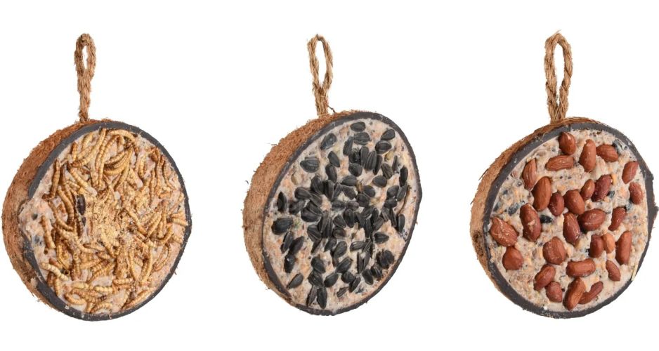 Flamingo kókuszdió madáretető magvakkal és zsírokkal 3 x  200 g