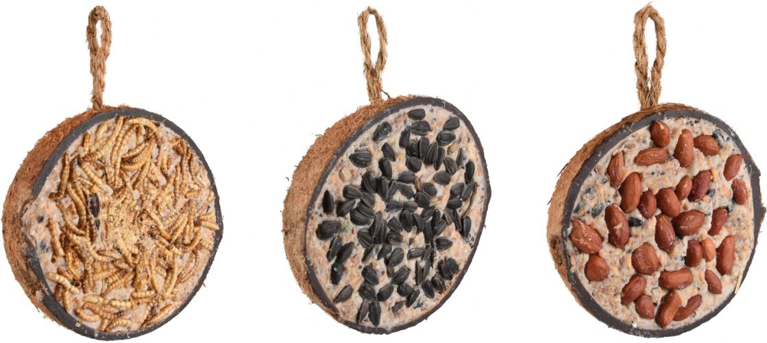 Flamingo kókuszdió madáretető magvakkal és zsírokkal 3 x  200 g