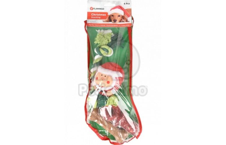 Flamingo X-Mas Stocking - karácsonyi játék és nasi kutyáknak  1 db