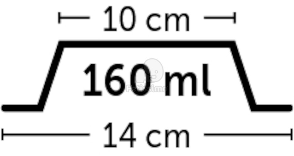 Flamingo tál - fehér  160 ml