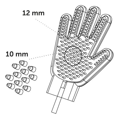 Flamingo slagra szerelhető mosdató kesztyű  1 db