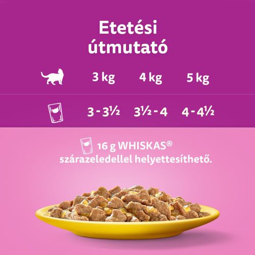 WHISKAS alutasakos 12-pack szárnyas 12*85g eledel macskák részére 12 x  85 g