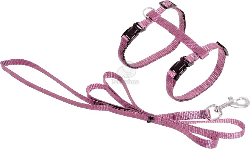 Flamingo Ziggi hám és póráz macskáknak - pink  22 cm