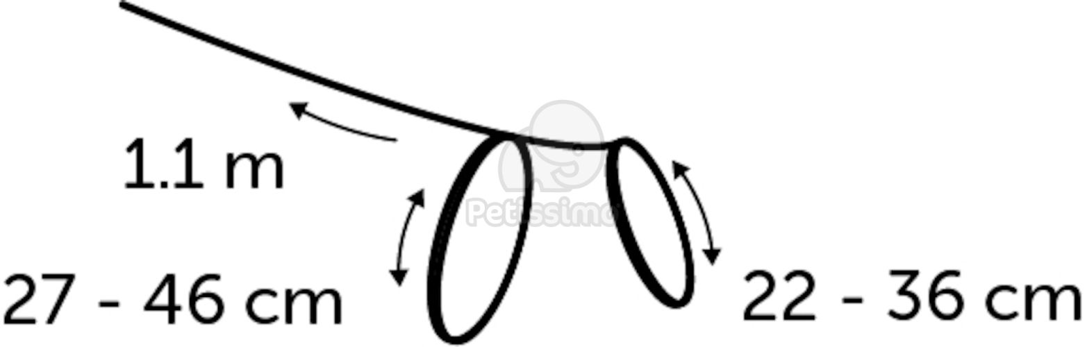 Flamingo Ziggi hám és póráz macskáknak - bézs  22 cm