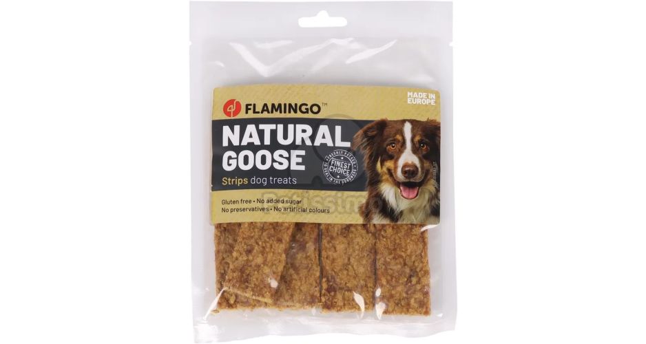 Flamingo Kutya Snack - liba csíkok  100 g