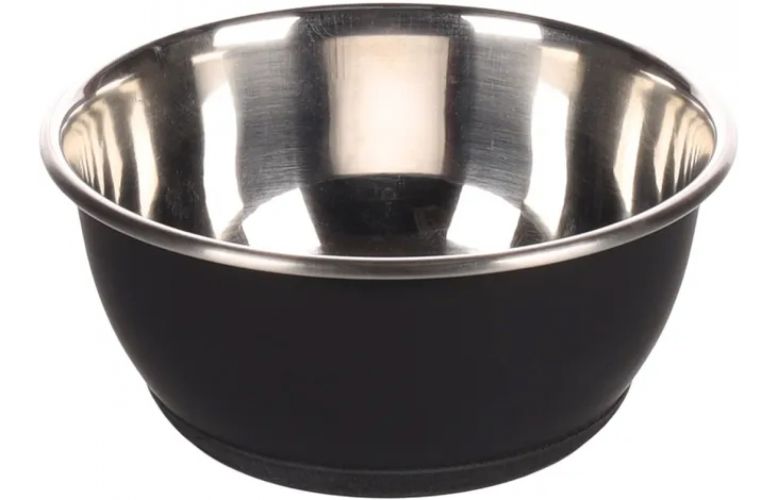 Flamingo Tobias fémtál kutyáknak - fekete  500 ml