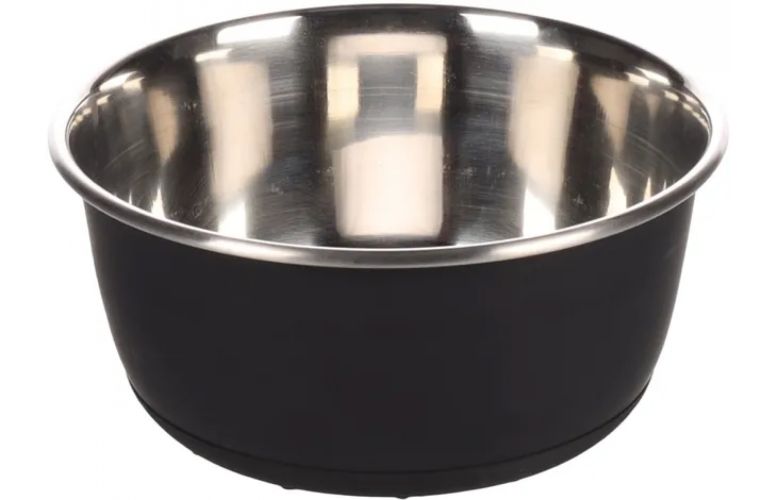 Flamingo Tobias fémtál kutyáknak - fekete  950 ml