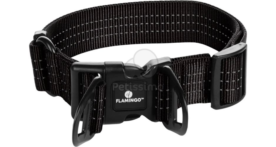 Flamingo Zorba kutya nyakörv - fekete xl-es   1 db