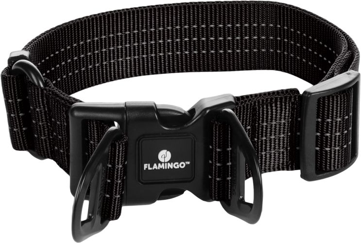 Flamingo Zorba kutya nyakörv - fekete xl-es   1 db