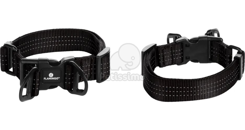 Flamingo Zorba kutya nyakörv - fekete xl-es   1 db