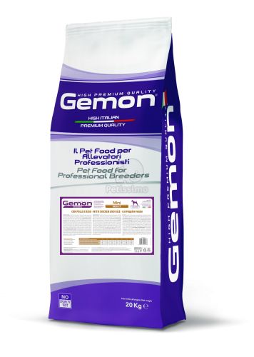 Gemon Mini Adult száraz kutyatáp - csirke, rizs  20 kg