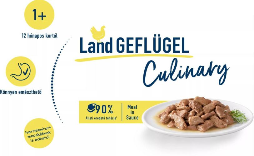 Happy Cat pouch szósz culinary baromfi állateledel macskák részére  85 g