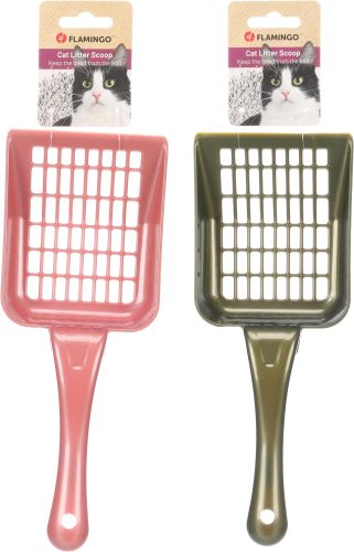 Flamingo alomlapát sűrű lyukú - Scoopy rózsaszín / zöld  1 db