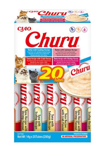 Churu Ciao tonhal - tenger gyümölcsei mix 20 x  14 g