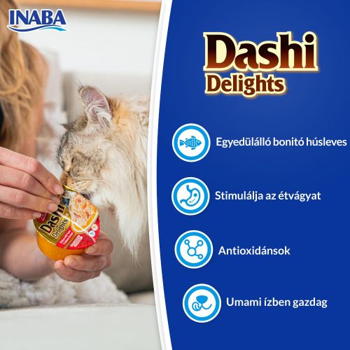 Inaba Cat Churu Dashi Delights - csirke-sajt  70 g