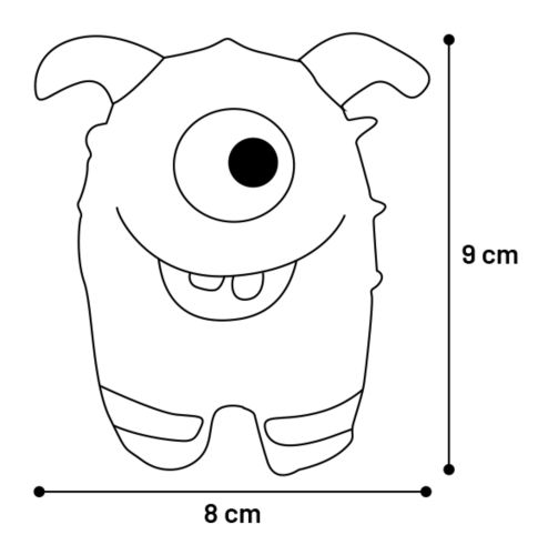 Flamingo latex játék - Bibber szörnyek  1 db